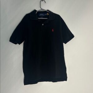 Ralph Lauren Boys M 10/12 Black Classic Fit Polo Read Description